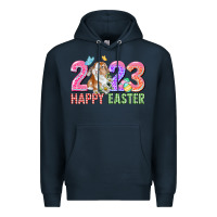 Navy 2023 Happy Easter Premium Hoodie - CowGirlArtShop