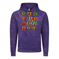Cloud Purple cotton headed ninny muggins Vintage Hoodie - MaliasSmallBusiness