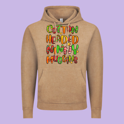 Cotton Headed Ninny Muggins Vintage Hoodie Designed By Maliassmallbusiness