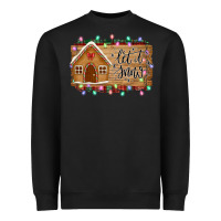 Black Let it snow Heavyweight Sweatshirt - Bettercallsaul
