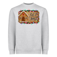 Heather Grey Let it snow Heavyweight Sweatshirt - Bettercallsaul