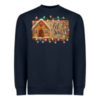 Navy Let it snow Heavyweight Sweatshirt - Bettercallsaul