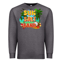 Charcoal Heather Sun salt sand Premium Sweatshirt - FaDigitalArtStudio