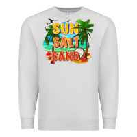 Dove Grey Sun salt sand Premium Sweatshirt - FaDigitalArtStudio