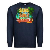Navy Sun salt sand Premium Sweatshirt - FaDigitalArtStudio