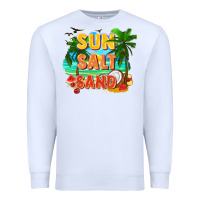 White Sun salt sand Premium Sweatshirt - FaDigitalArtStudio