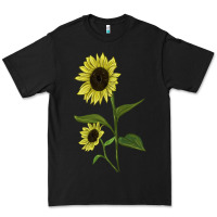Black Buttercream Sunflower Premium Tee - LillyAllenDesigns