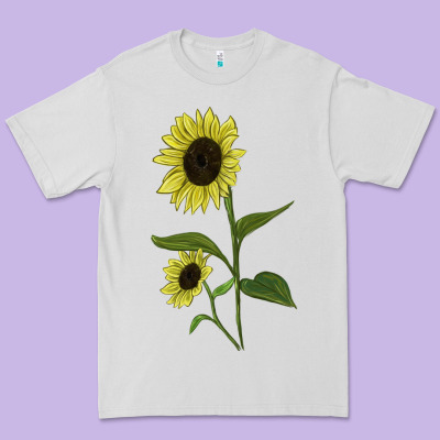 Buttercream Sunflower Premium Tee Designed By Lillyallendesigns