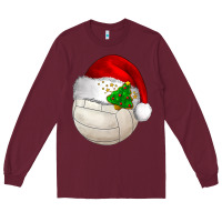 Burgundy Christmas sports Long Sleeve Tee - BarkalooDesign