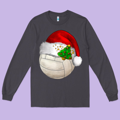 Christmas Sports Long Sleeve Tee Designed By Barkaloodesign