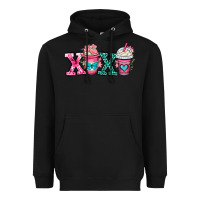 Black xoxo coffee cups Heavyweight Hoodie - OliviaCreatesArt