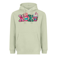 Matcha xoxo coffee cups Heavyweight Hoodie - OliviaCreatesArt