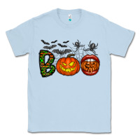 Dusty Blue boo halloween Classic Tee - CowhideDigitalArt