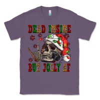 Lavender Dead inside but jolly af Classic Tee - NancyCooperArtShop
