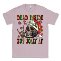 Lilac Dead inside but jolly af Classic Tee - NancyCooperArtShop