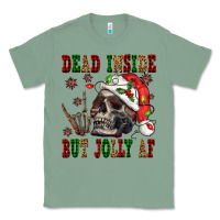 Sage Dead inside but jolly af Classic Tee - NancyCooperArtShop