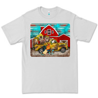 Dove Grey western truck farm animals mousepad Premium Tee - BarkalooDesign