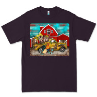 Plum western truck farm animals mousepad Premium Tee - BarkalooDesign