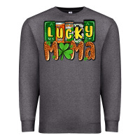 Charcoal Heather St. Patrick's lucky mama Premium Sweatshirt - OliviaCreatesArt