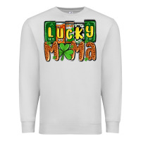 Dove Grey St. Patrick's lucky mama Premium Sweatshirt - OliviaCreatesArt