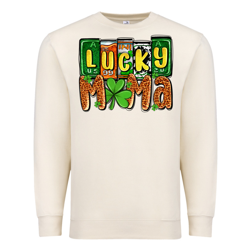 St. Patrick's Lucky Mama Premium Sweatshirt by OliviaCreatesArt | Teevron