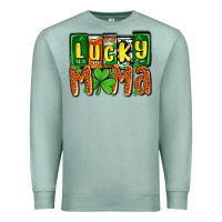 Seafoam St. Patrick's lucky mama Premium Sweatshirt - OliviaCreatesArt
