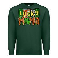 Sports Green St. Patrick's lucky mama Premium Sweatshirt - OliviaCreatesArt