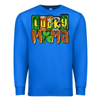 True Royal St. Patrick's lucky mama Premium Sweatshirt - OliviaCreatesArt