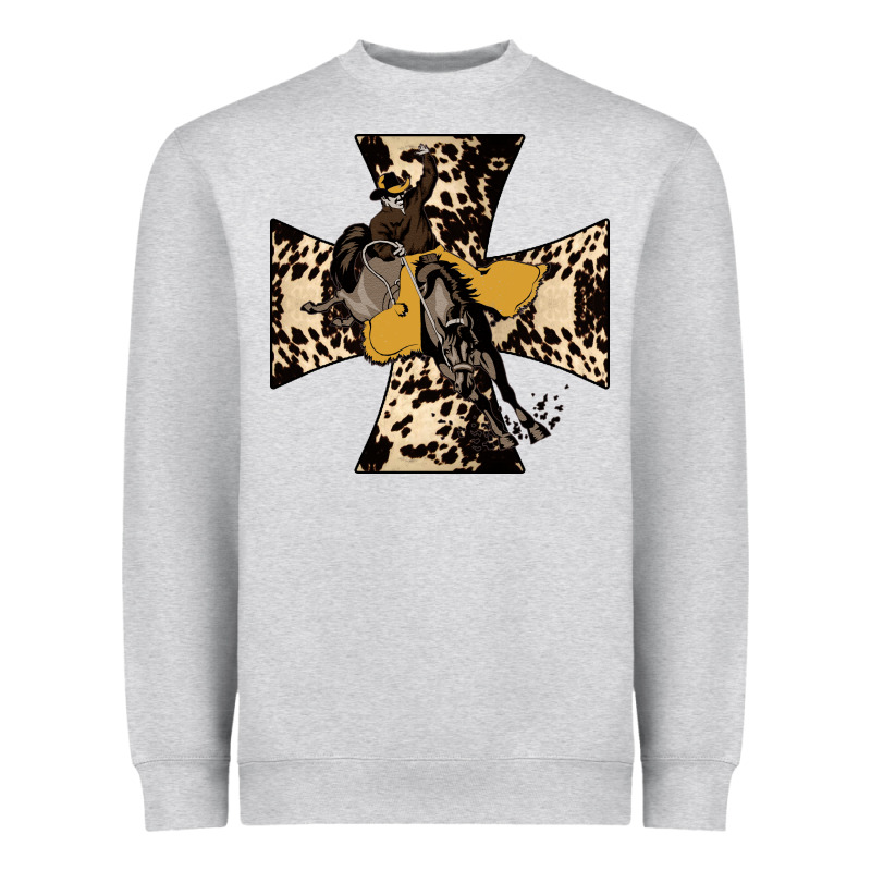 Leopard Bucking Bronco Heavyweight Sweatshirt by Bettercallsaul | Teevron
