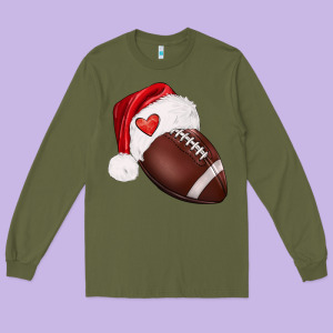 Christmas Sports Long Sleeve Tee Designed By Barkaloodesign