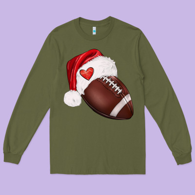Christmas Sports Long Sleeve Tee Designed By Barkaloodesign