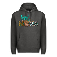 Charcoal Heather girl mama Premium Hoodie - JahusDesignShop
