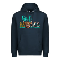 Navy girl mama Premium Hoodie - JahusDesignShop