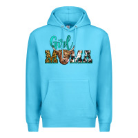 Ocean Blue girl mama Premium Hoodie - JahusDesignShop
