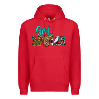 Red girl mama Premium Hoodie - JahusDesignShop
