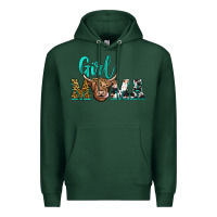 Sports Green girl mama Premium Hoodie - JahusDesignShop