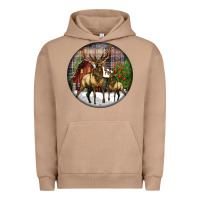 Pigment Burro elk buck deer christmas Urban Hoodie - LillyAllenDesigns