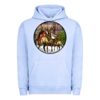 Pigment Grape Ice elk buck deer christmas Urban Hoodie - LillyAllenDesigns