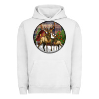 Pigment Lunar Rock elk buck deer christmas Urban Hoodie - LillyAllenDesigns