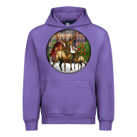 Tulip elk buck deer christmas Urban Hoodie - LillyAllenDesigns