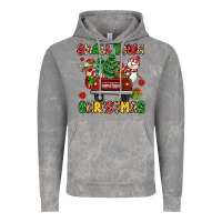 Cloud Rock Christmas Santa and reindeer truck Vintage Hoodie - MaliasSmallBusiness