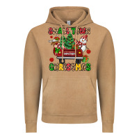 Vintage Camel Christmas Santa and reindeer truck Vintage Hoodie - MaliasSmallBusiness