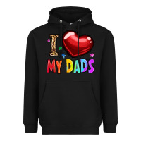 Black i love my dads Heavyweight Hoodie - OliviaCreatesArt