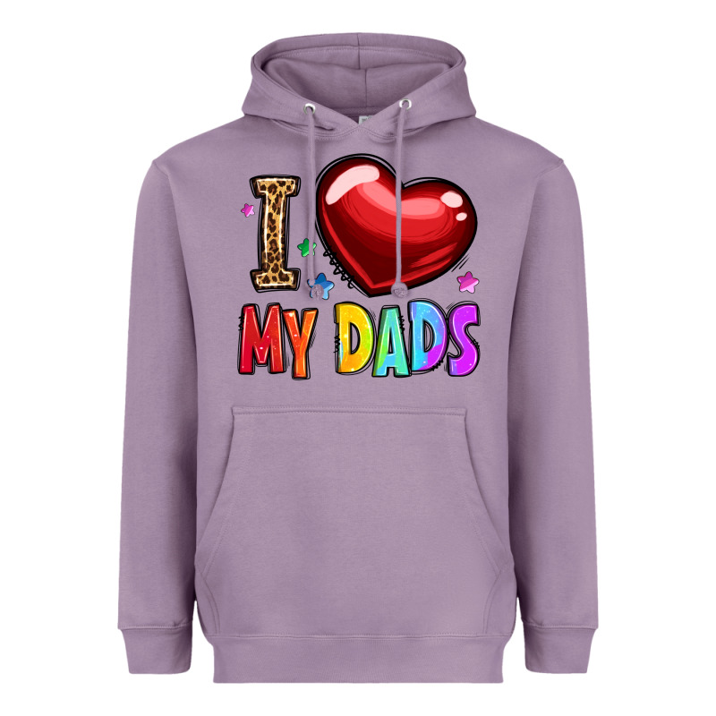 I Love My Dads Heavyweight Hoodie by OliviaCreatesArt | Teevron