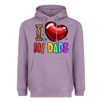 Lavender i love my dads Heavyweight Hoodie - OliviaCreatesArt