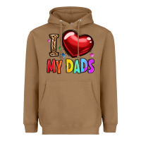 Toasted Coconut i love my dads Heavyweight Hoodie - OliviaCreatesArt