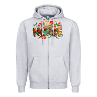 Heather Grey cinco de mayo nurse Zipper Hoodie - CowGirlArtShop