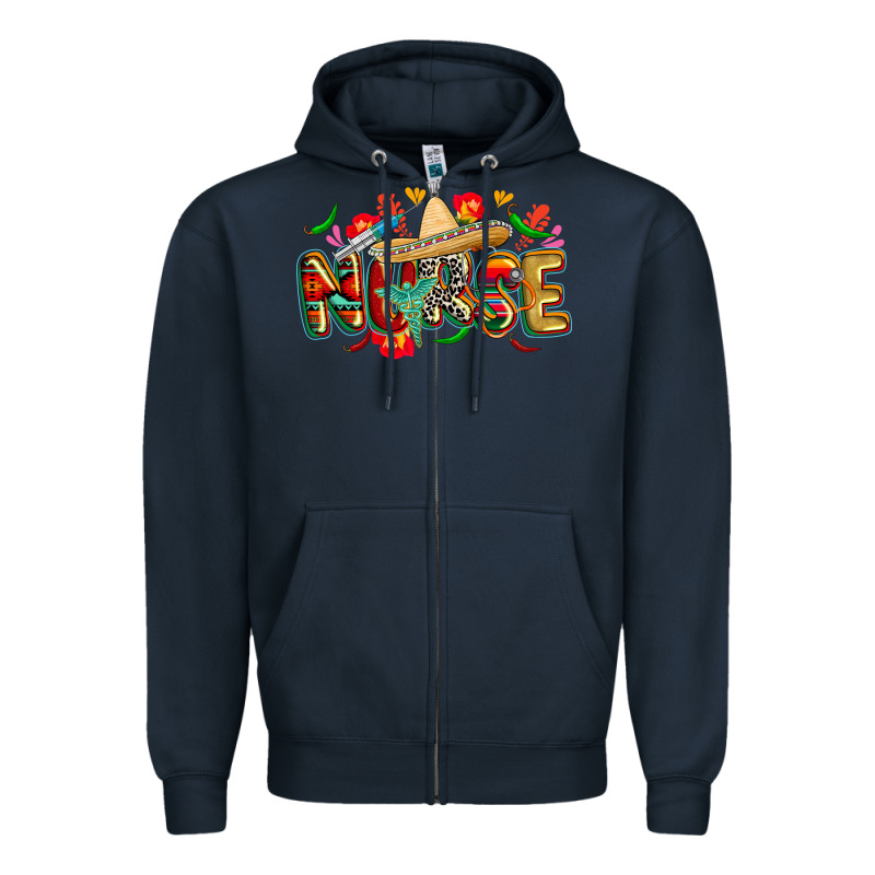Cinco De Mayo Nurse Zipper Hoodie by CowGirlArtShop | Teevron