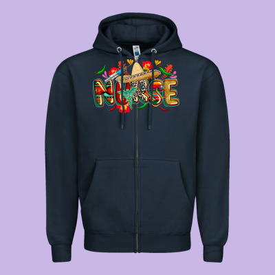 Cinco De Mayo Nurse Zipper Hoodie Designed By Cowgirlartshop