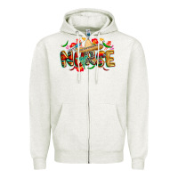 Oatmeal Heather cinco de mayo nurse Zipper Hoodie - CowGirlArtShop